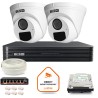 Zestaw monitoringu IP BCS Basic 2x Kamera BCS-B-EIP15FR3(2.0) Rejestrator z dyskiem
