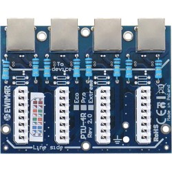 Moduł LAN z zabezpieczeniem przeciwprzepięciowym ECO z ochroną PoE EWIMAR PTU-54-ECO/PoE
