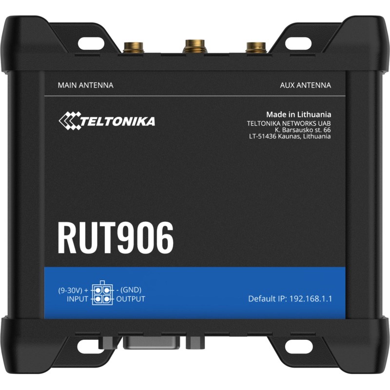Teltonika RUT906 router przemysłowy 4G / LTE (RUT906000000) Teltonika RUT906 router przemysłowy 4G / LTE (RUT906000000)