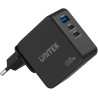 Ładowarka sieciowa Unitek GaN, PD 65W, podróżna, 3 porty