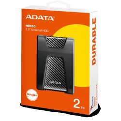 Adata DashDrive Durable HD650 2TB 2.5'' USB3.1 Czarny