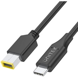 Kabel zasilający Unitek do Lenovo  65W USB-C - DC11*4,5mm