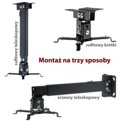 Uchwyt do montażu projektora 2w1 sufitowy/ścienny P-108