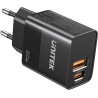 Ładowarka sieciowa Unitek 1x USB-A, 1x USB-C, QC, PC 3.0, 20W, czarna