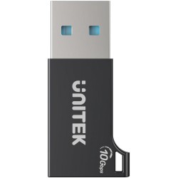 Unitek Adapter USB-A do USB-C 10Gbps czarny A1049ABK01