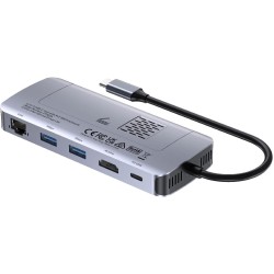 Unitek D1120A01 Aktywny Hub USB-C 10 Gbps, Obudowa na dysk M.2, HDMI