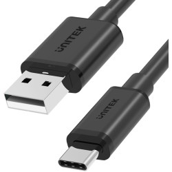 Unitek przewód USB-A - USB-C krótki 25cm Y-C480BK