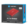 Zewnętrzna obudowa dysku Natec Rhino Go SATA 2.5cala USB 3.0 Czerwony