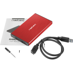 Zewnętrzna obudowa dysku Natec Rhino Go SATA 2.5cala USB 3.0 Czerwony