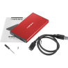 Zewnętrzna obudowa dysku Natec Rhino Go SATA 2.5cala USB 3.0 Czerwony