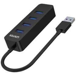 Hub USB Unitek H1117A, 4 porty, USB-C, USB 3.1, aktywny, 10W