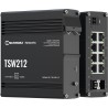 Teltonika TSW212 switch przemysłowy zarządzalny 8xGE 2xSFP (TSW212000000) DIN