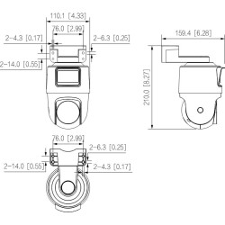Kamera IP Dahua  IPC-PTS2249B-E2-S-PV-LED-0360B-PRO