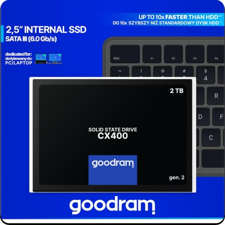 DYSK SSD GOODRAM CX400 G2 2TB SATA3