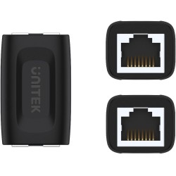 Adapter Unitek RJ45 (F) - RJ45 (F) Cat.6 1Gbps | Przedłużka sieciowa RJ45, Łącznik