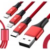 Unitek 3-in-1 USB Kabel ładujący C4049RD