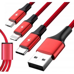 Unitek 3-in-1 USB Kabel ładujący C4049RD
