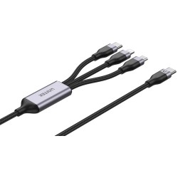 Unitek przewód ładujący USB 3 w 1 czarny