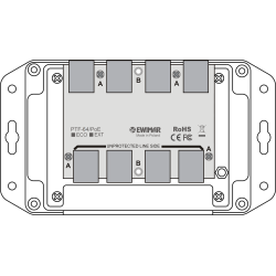 4-kanałowy moduł ogranicznika przepięć sieci LAN Gigabit Ethernet EWIMAR PTF-64-EXT/PoE