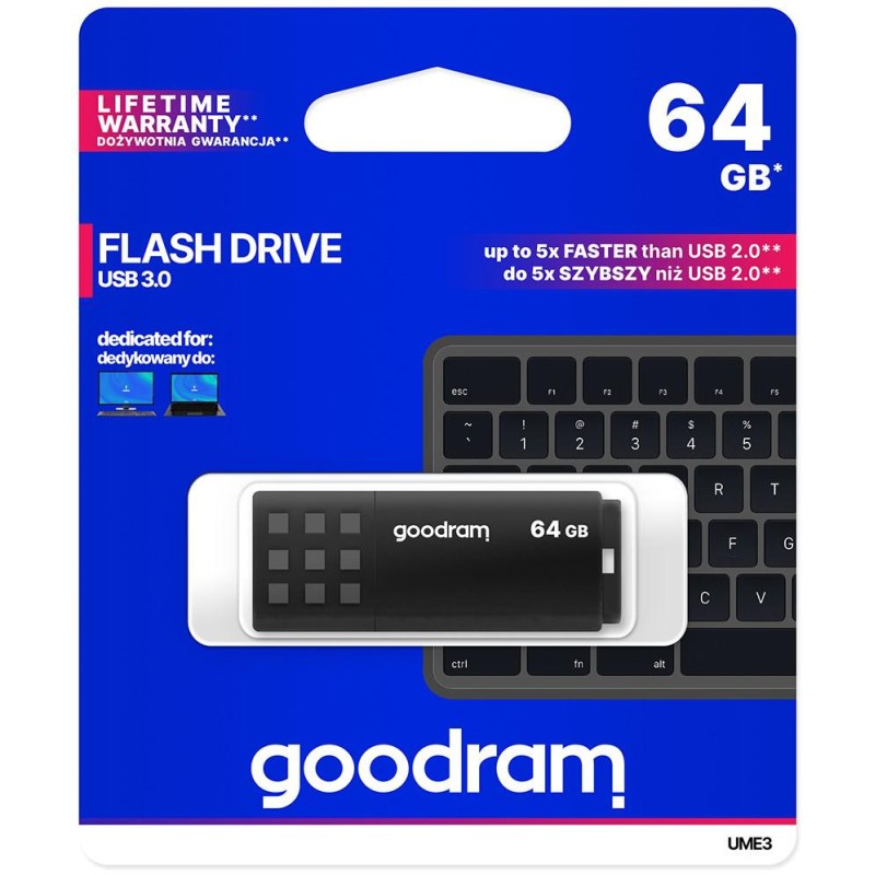 Pendrive Goodram UME3 64GB USB 3.0 czarny