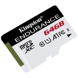 Karta pamięci microSD Kingston High-Endurance UHS-I 64GB 24/7 (rejestratory i monitoring)