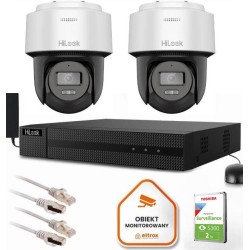 Zestaw monitoringu Hilook 2 kamery IP PTZ-N6-P