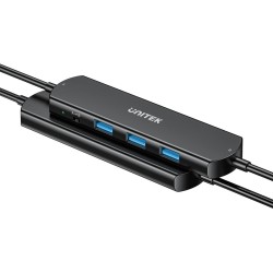 Unitek KVM Hub 10 Gbps – przełączanie między 2 hostami, 3×USB-A