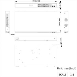 SWITCH POE HIKVISION DS-3E1318P-EI(B)