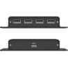 Unitek Przedłużacz USB-C na 4× USB-A przez Ethernet, zasięg do 150 m 480Mbps