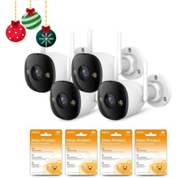 Zestaw 4 kamer IP Imou bullet 3 5MP z chmurami Imou Protect