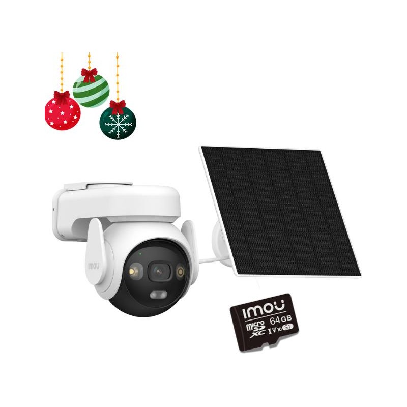 Kamera IP Imou AOV PT KIT 2.4GHz Wi-Fi i 4G 5MPx z panelem solarnym z kartą pamięci 64GB