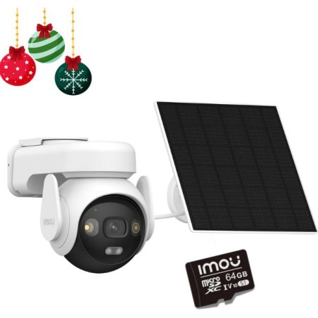 Kamera IP Imou AOV PT KIT 2.4GHz Wi-Fi i 4G 5MPx z panelem solarnym z kartą pamięci 64GB