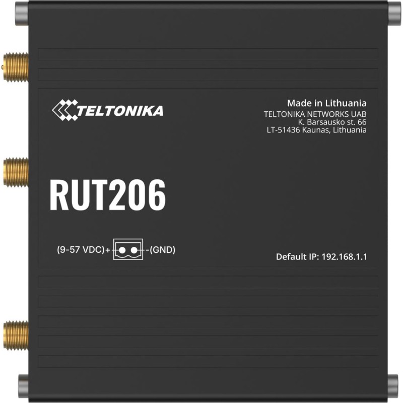 Teltonika RUT206 router przemysłowy 4G / LTE (RUT206010000) Teltonika RUT206 router przemysłowy 4G / LTE (RUT206010000)