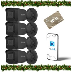 Kamera IP Hilook by Hikvision tuba 4MP IPCAM-B4-P Black Opakowanie zbiorcze 4szt.