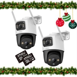 Zestaw 2 kamer IP IMOU Cruiser Dual 10MP (5MP + 5MP) z kartami pamięci 32GB