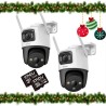 Zestaw 2 kamer IP IMOU Cruiser Dual 10MP (5MP + 5MP) z kartami pamięci 32GB