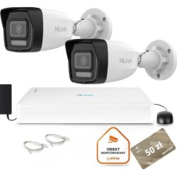 Zestaw monitoringu Hilook 2 kamery IP IPCAM-B8-30DL z dyskiem 1TB