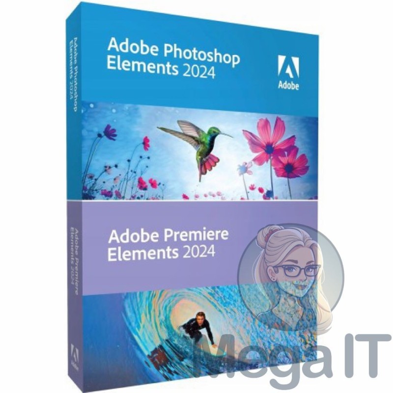 Photoshop & Premiere Elements 2024 - Licencja Wieczysta (LifeTime) - Windows - Użytkownik Indywidualny - BOX (ESD)