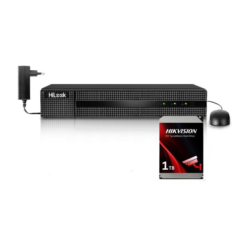 Rejestrator 5w1 Hilook 4 kanałowy 5MP DVR-4CH-5MP z dyskiem 1TB