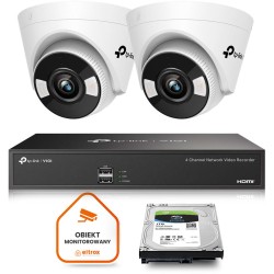 Monitoring zestaw bezprzewodowy TP-LINK VIGI 2 kamery 4MPX C440-W WiFi 1TB