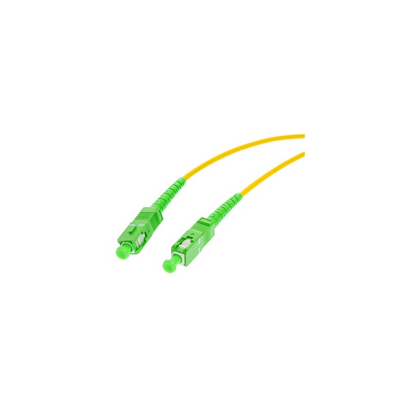PATCHCORD ŚWIATŁOWODOWY SM 1M SIMPLEX 9/125, SC/APC-SC/APC 3MM
