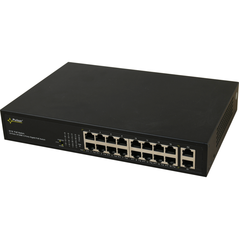 Switch PULSAR 16-portowy S116 do 16 kamer IP