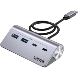 Unitek Hub alumininiowy USB-A/USB-C z 4 portami 5Gbps