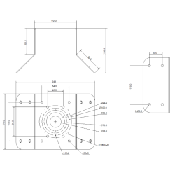 Uchwyt adapter narożny MT-P151
