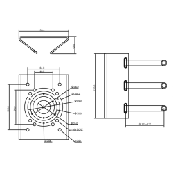 Uchwyt adapter słupowy MT-P150V2