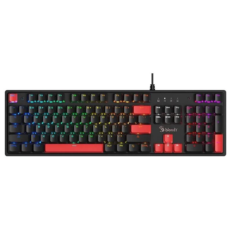 Klawiatura mechaniczna A4TECH BLOODY S520N Fire Black (BLMS RED Plus Switch)