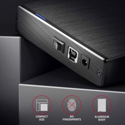 Obudowa zewnętrzna AXAGON EE35-XA3  aluminiowa, USB 3.2 Gen 1 SATA 3G 3.5"