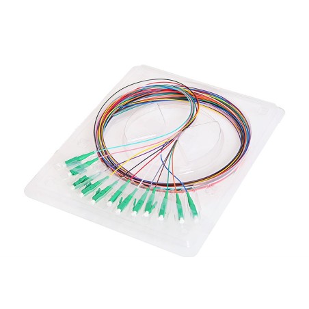 12X PIGTAIL LC/APC SM G657A2 GOLD zestaw 12x 2m