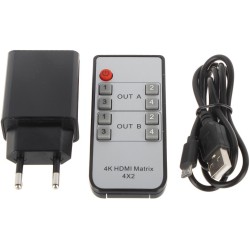 PRZEŁĄCZNIK SWITCH HDMI HDMI-SW-4/2MATRIX