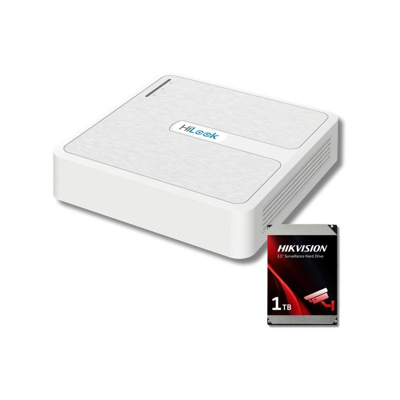 Rejestrator IP Hilook 4 kanały 4MP NVR-4CH-H/4P PoE z dyskiem 1TB